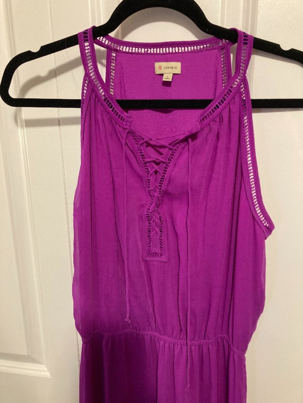 Cremieux Magenta Full Length Sleeveless Dress, Size Small